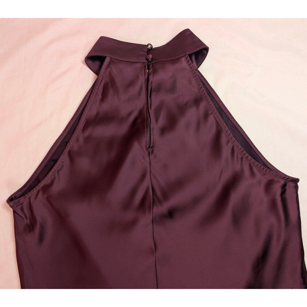 Women's A New Day Midi A-Line Sleeveless Dress Wine Red Medium - Picture 7 of 10